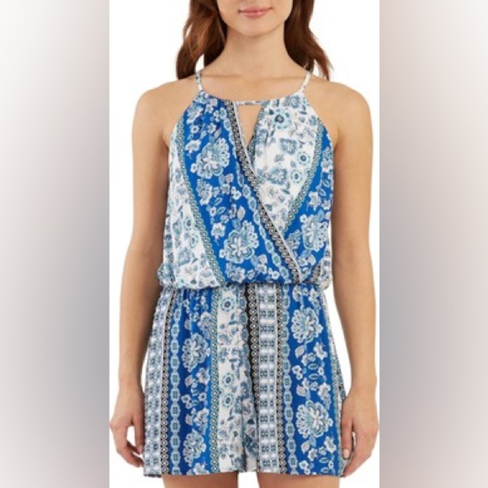 Blue Print Romper
